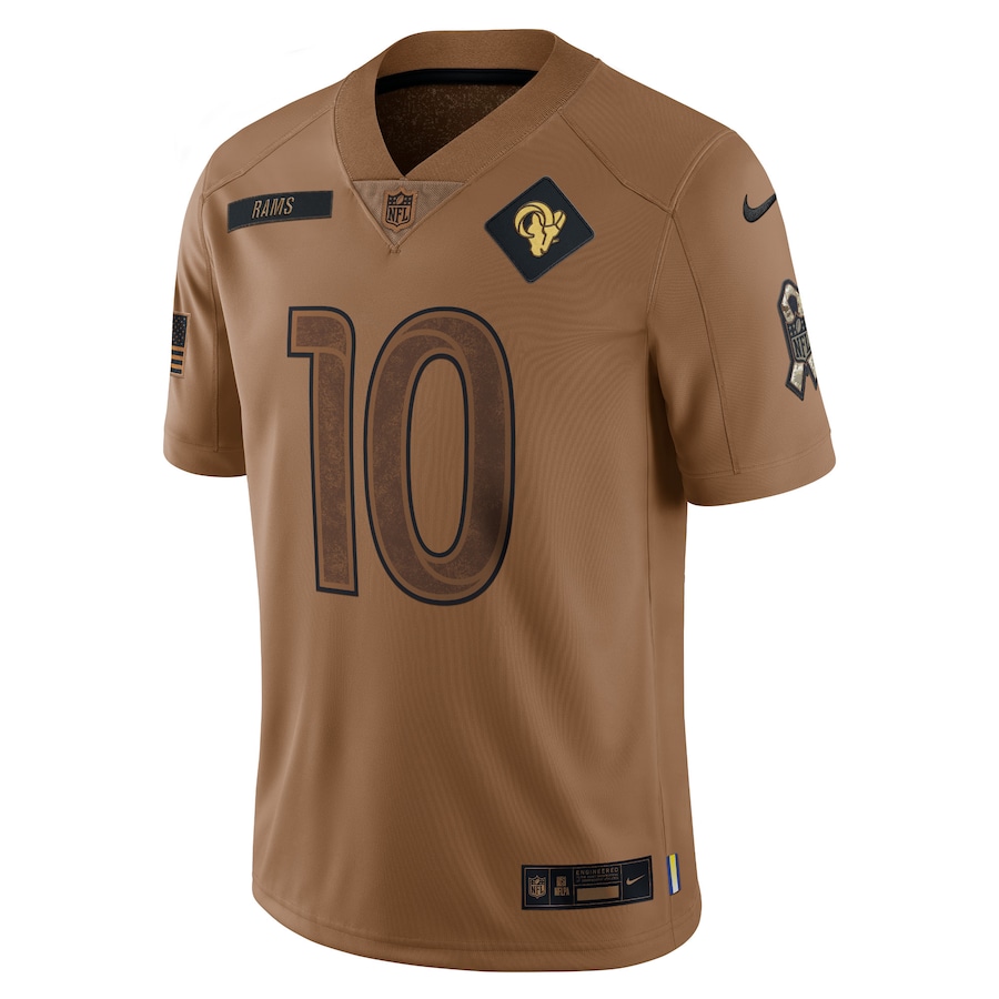Mens Los Angeles Rams Cooper Kupp Brown 2023 Salute To Service Limited Jersey - myjerseyhub