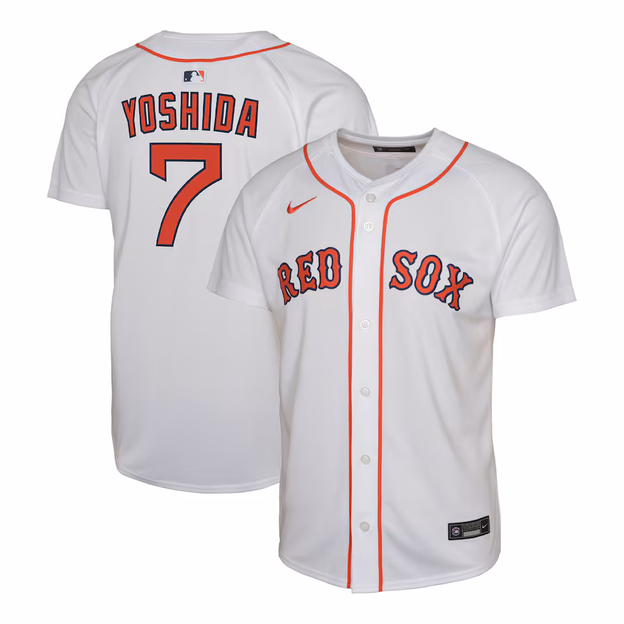 Youth Boston Red Sox Masataka Yoshida Nike White Home Replica Player Jersey - myjerseyhub