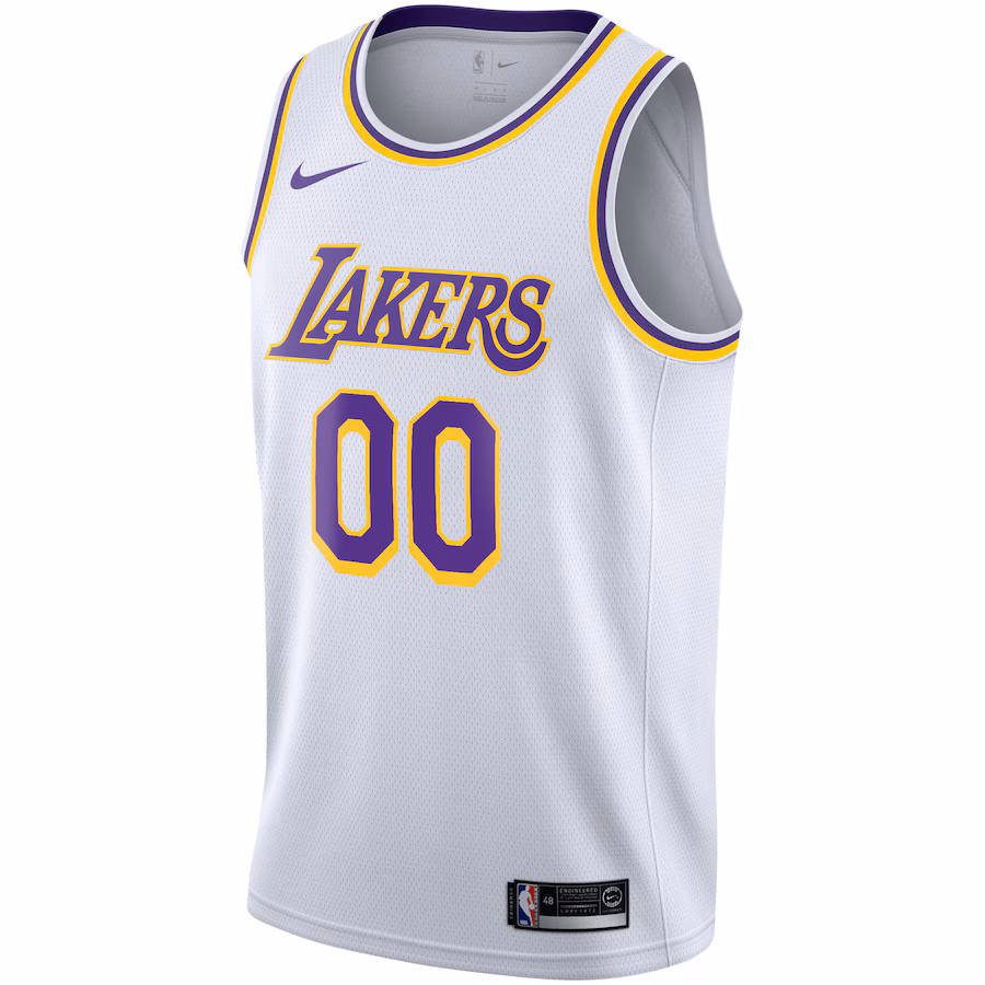 Men's Los Angeles Lakers Nike White 2020/21 Swingman Custom Jersey - Association Edition - myjerseyhub