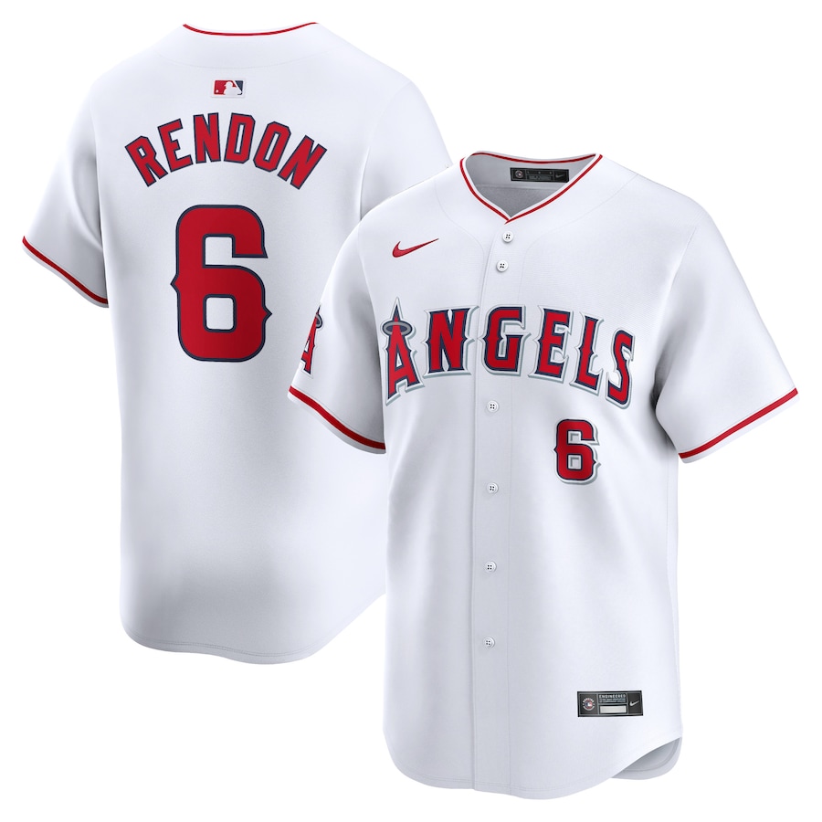 Men's Los Angeles Angels Anthony Rendon White Home Limited Player Jersey - myjerseyhub