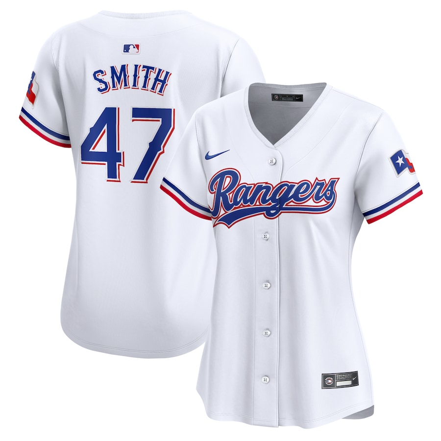 Youth Texas Rangers Josh H. Smith Nike White Home Limited Player Jersey - myjerseyhub
