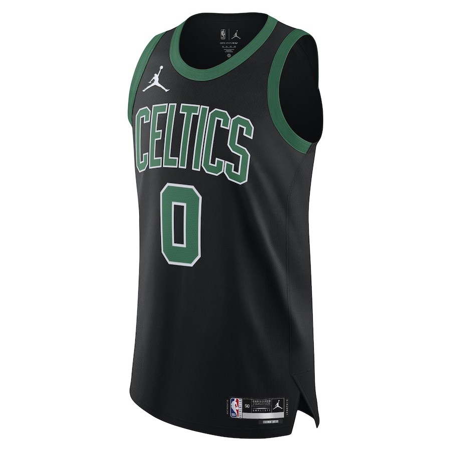 Men's Boston Celtics Jayson Tatum Jordan Brand Black Authentic Player Jersey - myjerseyhub