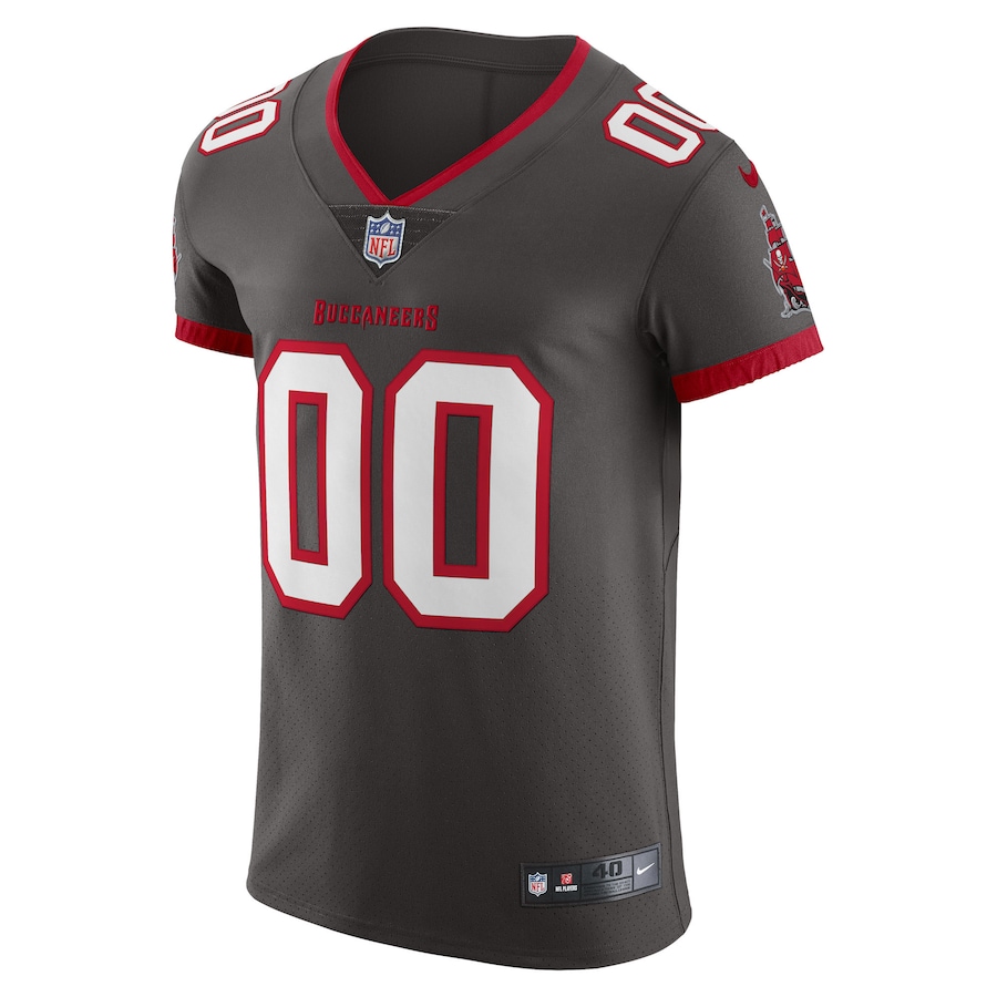 Mens Tampa Bay Buccaneers Pewter Vapor Untouchable Elite Custom Alternate Jersey - myjerseyhub