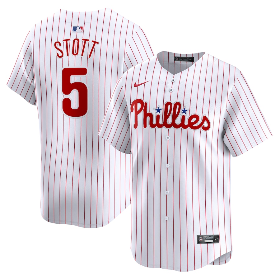 Men's Philadelphia Phillies Bryson Stott White Home Limited Player Jersey - myjerseyhub