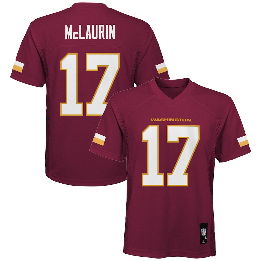 Youth Washington Commanders Terry McLaurin Burgundy Replica Player Jersey - myjerseyhub