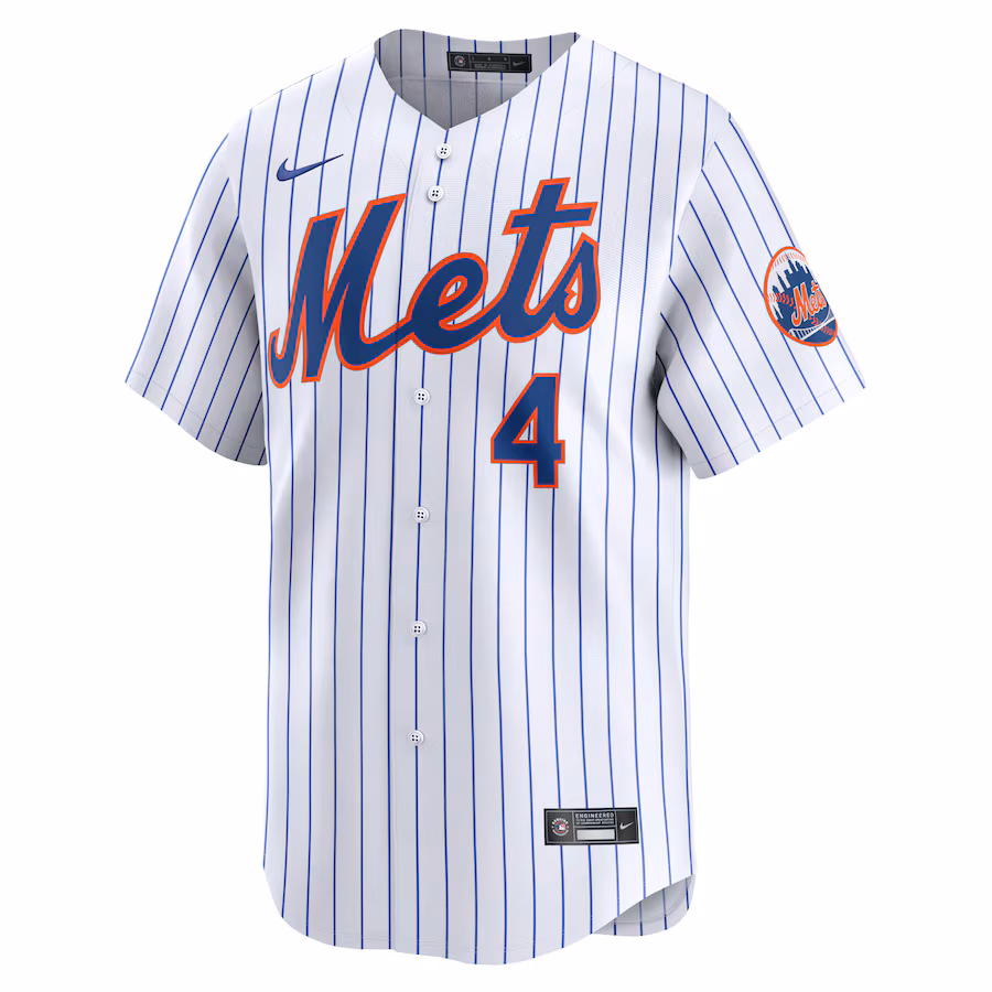 Youth New York Mets Francisco Alvarez Nike White Home Limited Player Jersey - myjerseyhub