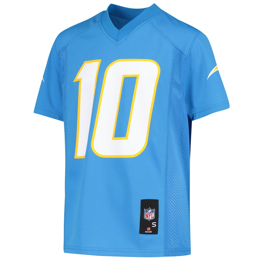 Youth Los Angeles Chargers Justin Herbert Powder Blue Replica Player Jersey - myjerseyhub
