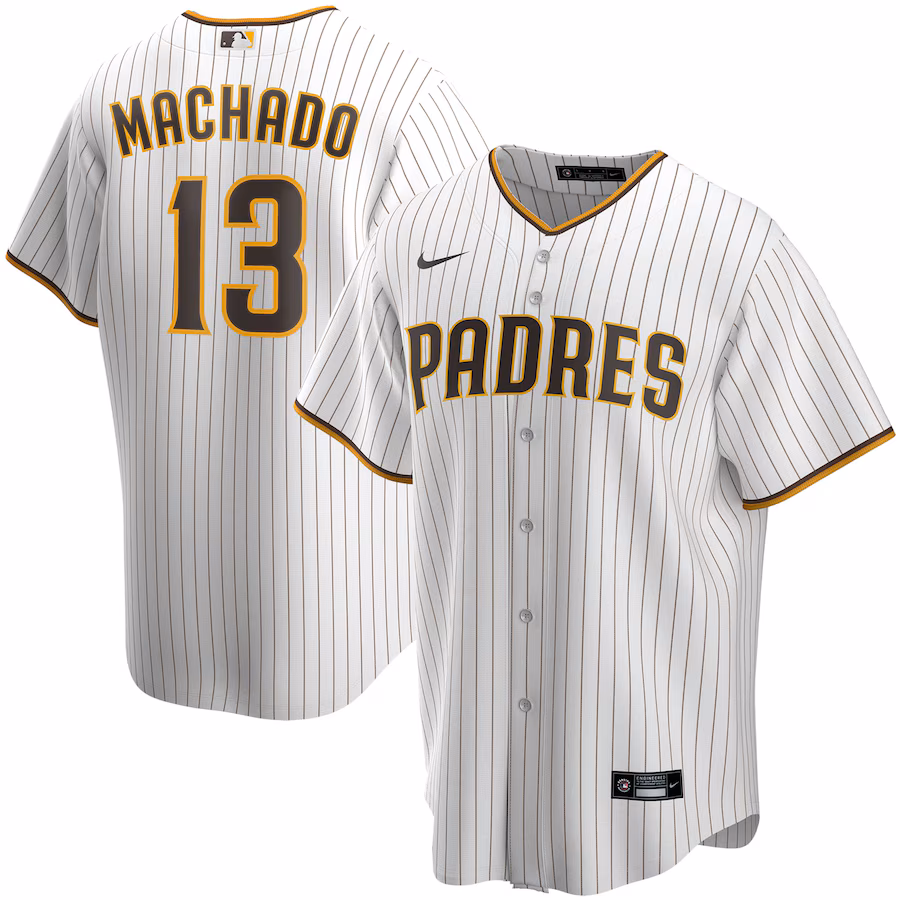 Women's San Diego Padres Manny Machado Nike White Alternate Replica Player Jersey - myjerseyhub