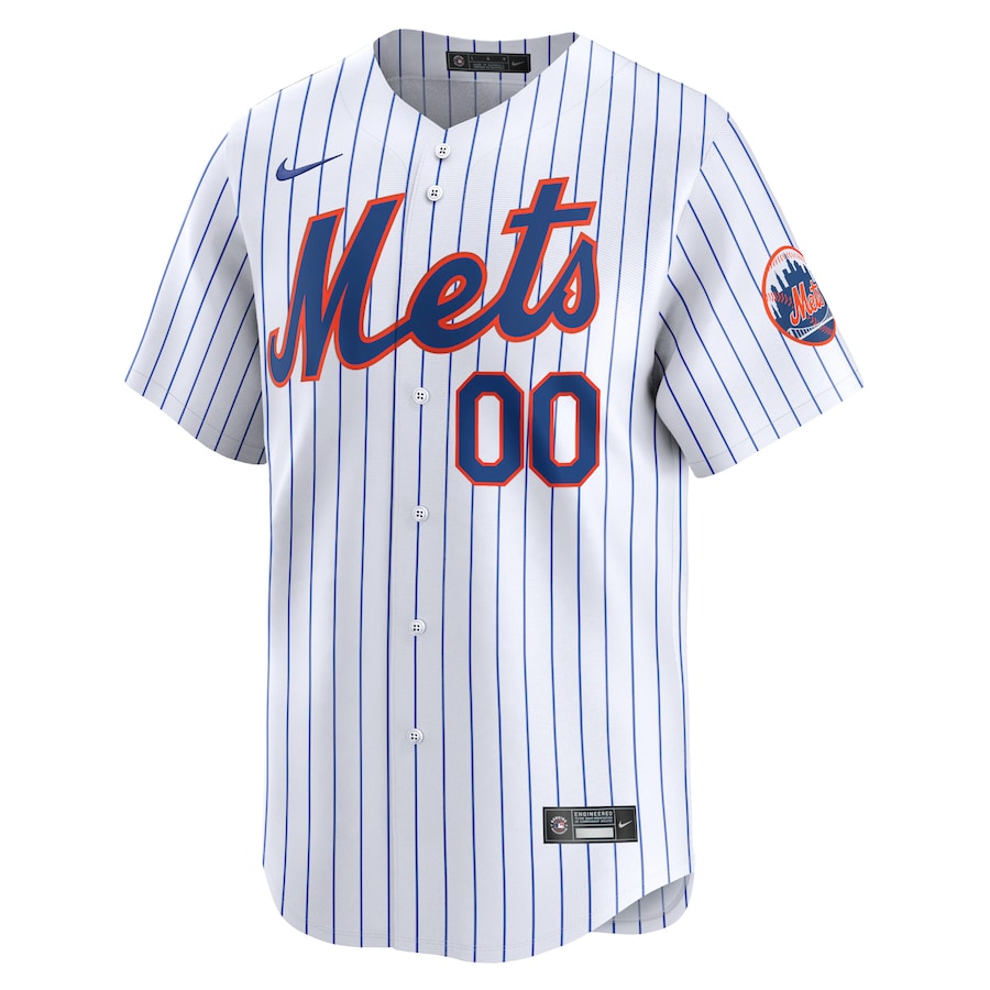 Men's New York Mets White Home Limited Pick-A-Player Retired Roster Jersey - myjerseyhub