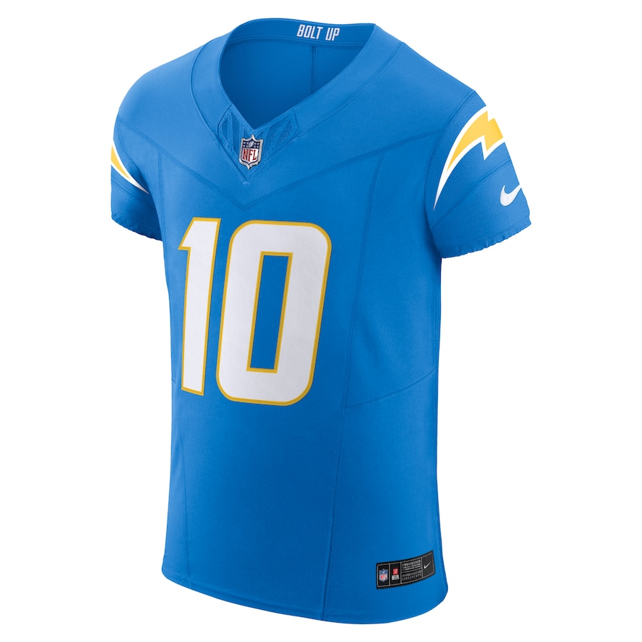 Mens Los Angeles Chargers Justin Herbert Powder Blue Vapor F.U.S.E. Elite Jersey - myjerseyhub