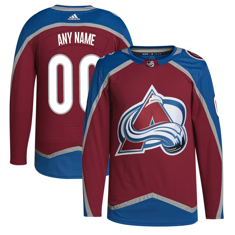 Youth Colorado Avalanche Burgundy Home Primegreen Authentic Custom Jersey - myjerseyhub