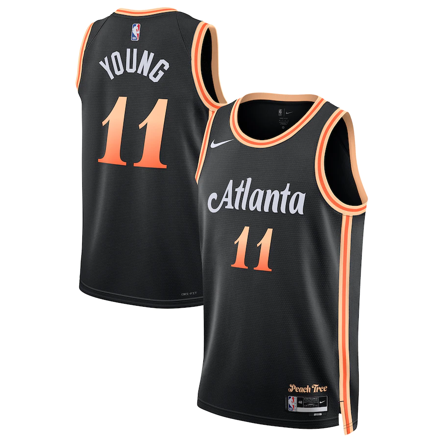 Unisex Atlanta Hawks Trae Young Nike Black 2022/23 Swingman Jersey - City Edition - myjerseyhub