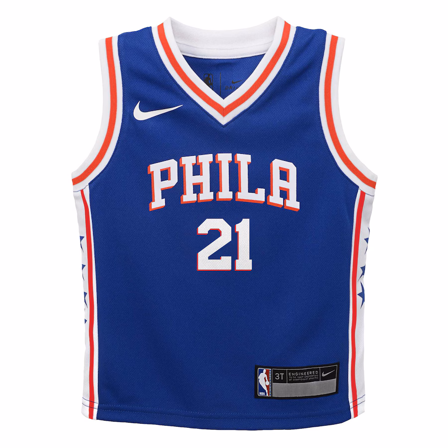 Infant Philadelphia 76ers Joel Embiid Nike Royal Swingman Player Jersey - Icon Edition - myjerseyhub