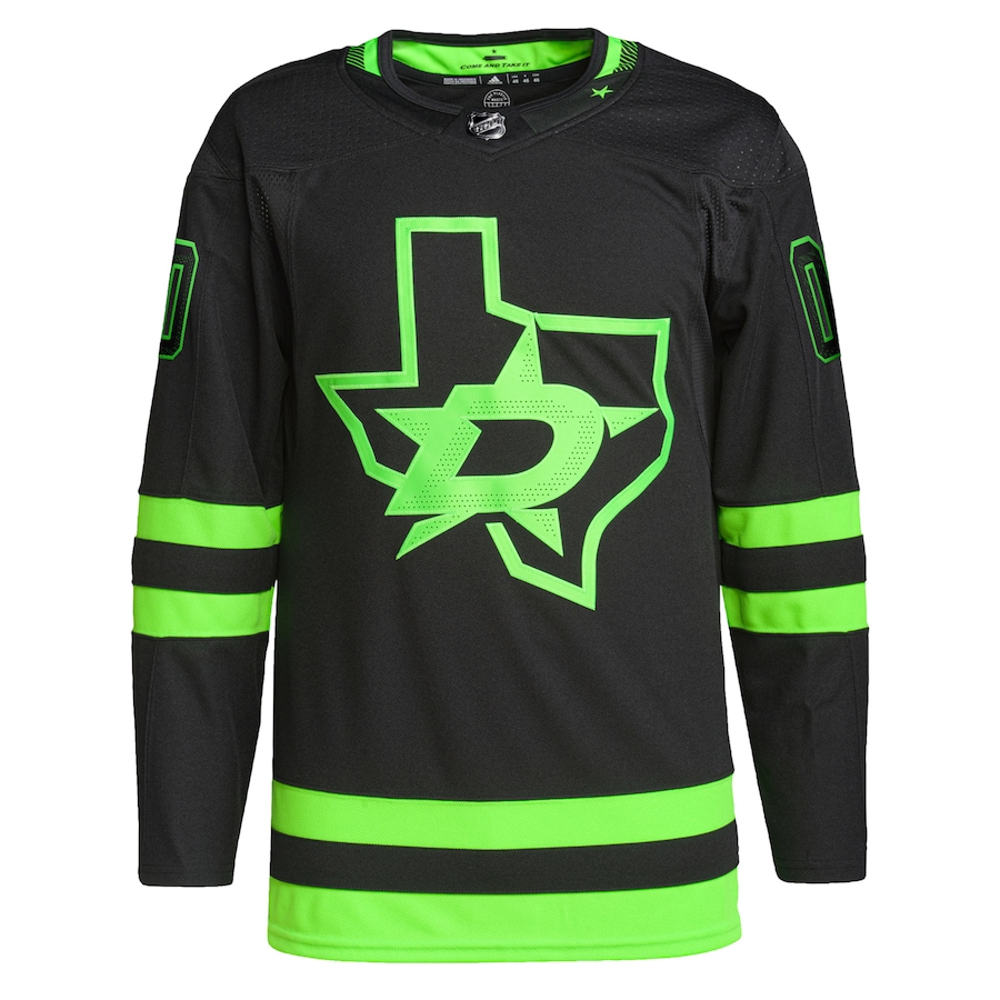 Youth Dallas Stars Black Alternate Primegreen Authentic Custom Jersey - myjerseyhub
