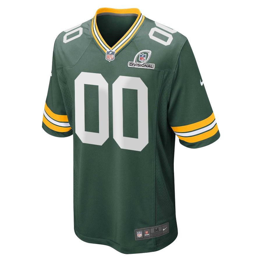 Green Bay Packers 2024 Divisional Patch Game Men Custom Jersey - Green - myjerseyhub