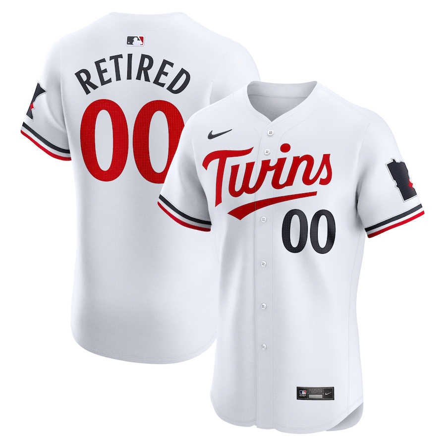 Men's Minnesota Twins White Home Elite Pick-A-Player Retired Roster Jersey - myjerseyhub