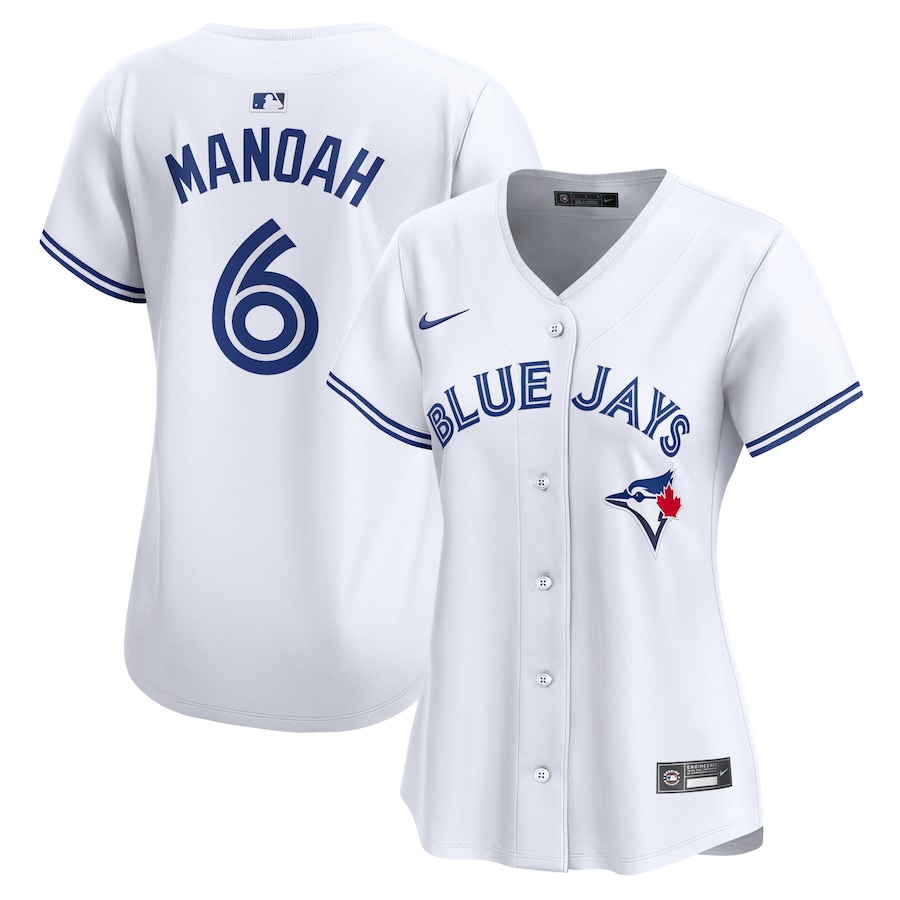 Women's Toronto Blue Jays Alek Manoah White Home Limited Player Jersey - myjerseyhub
