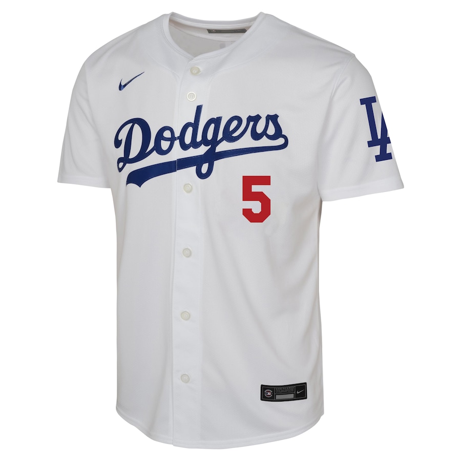 Youth Los Angeles Dodgers Freddie Freeman White Home Limited Player Jersey - myjerseyhub
