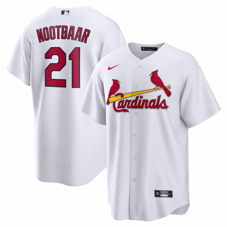 Youth St. Louis Cardinals Lars Nootbaar Nike White Home Replica Jersey - myjerseyhub