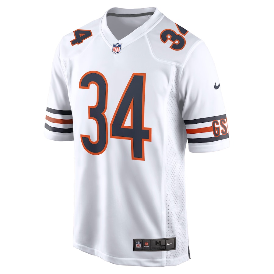 Mens Chicago Bears Walter Payton White Retired Player Away Game Jersey - myjerseyhub