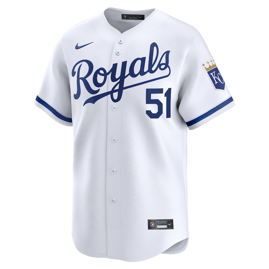 Men's Kansas City Royals Brady Singer White Home Limited Player Jersey - myjerseyhub