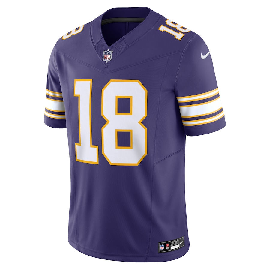 Mens Minnesota Vikings Justin Jefferson Purple Vapor F.U.S.E. Limited Jersey - myjerseyhub