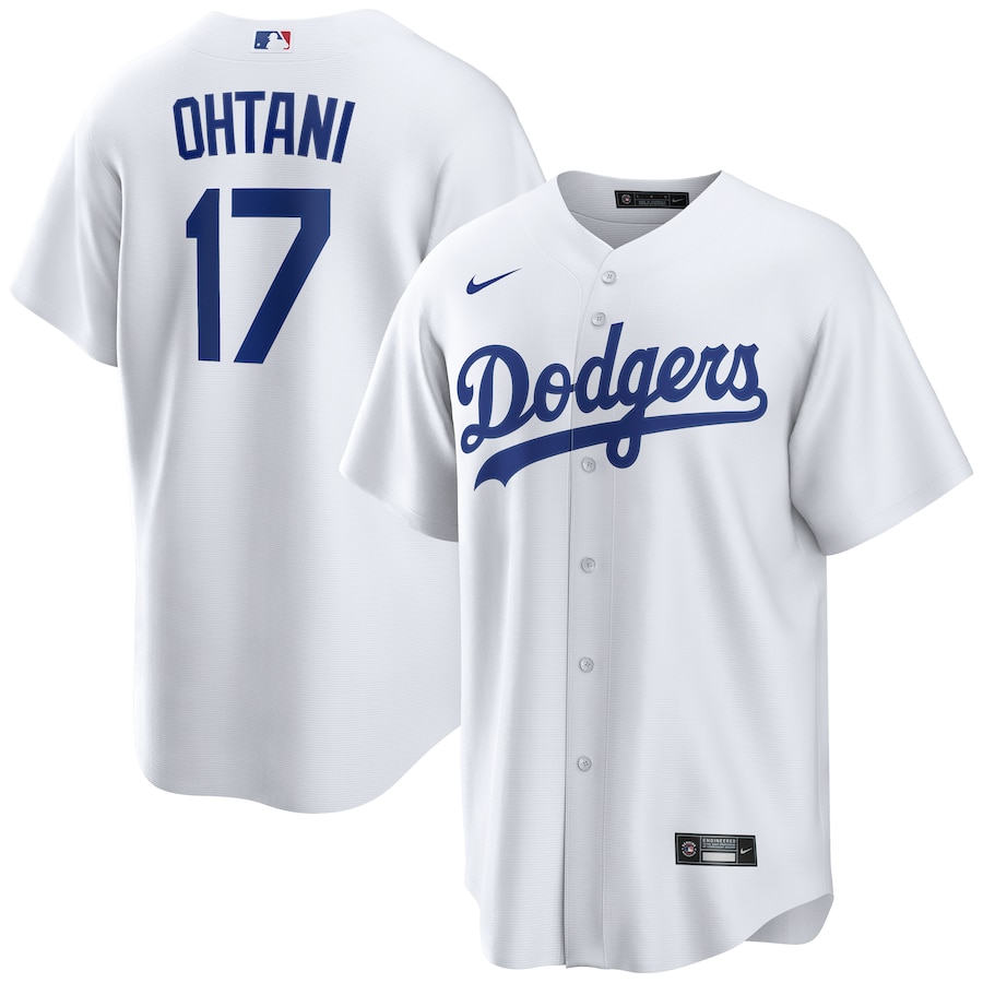 Men's Los Angeles Dodgers Shohei Ohtani White Home Replica Player Jersey - myjerseyhub