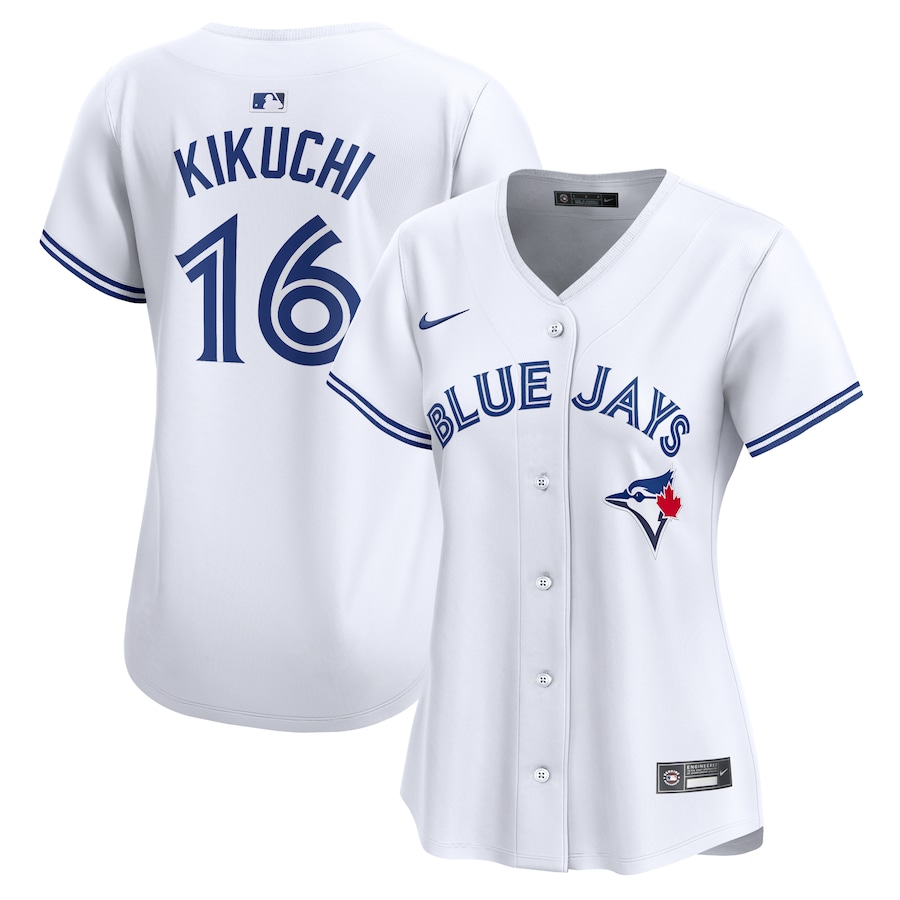 Women's Toronto Blue Jays Yusei Kikuchi White Home Limited Player Jersey - myjerseyhub