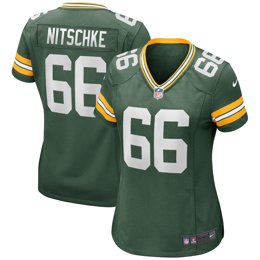 Womens Green Bay Packers Ray Nitschke Green Game Retired Player Jersey - myjerseyhub