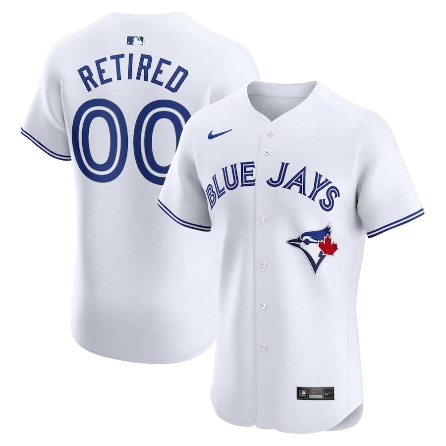 Men's Toronto Blue Jays White Home Elite Pick-A-Player Retired Roster Jersey - myjerseyhub