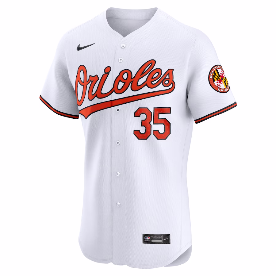 Women's Baltimore Orioles Adley Rutschman Nike White Home Elite Jersey - myjerseyhub