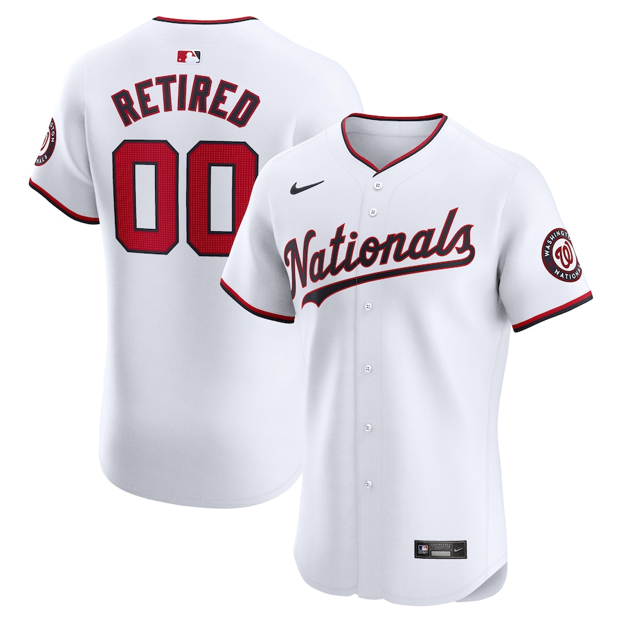 Men's Washington Nationals Nike White Home Elite Pick-A-Player Retired Roster Jersey - myjerseyhub