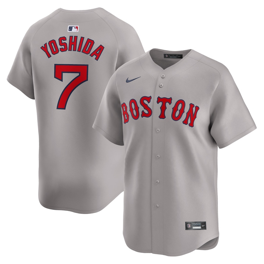Men's Boston Red Sox Masataka Yoshida Nike Gray Away Limited Player Jersey - myjerseyhub