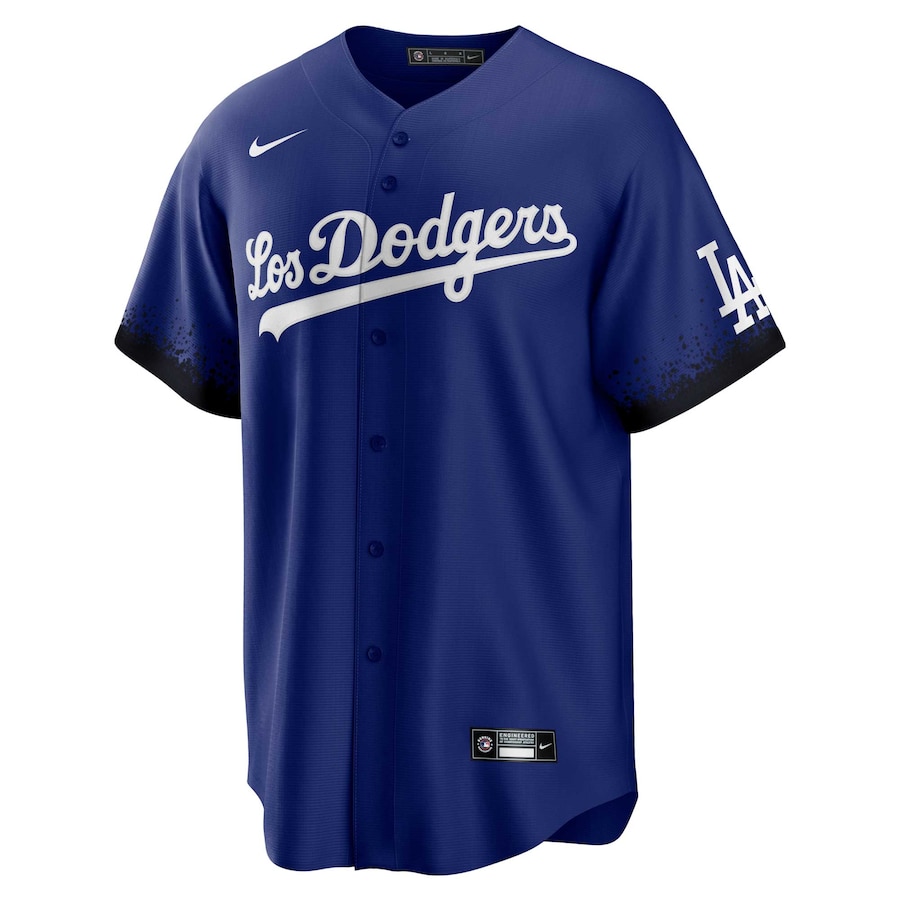 Men's Los Angeles Dodgers Jackie Robinson Royal City Connect Replica Player Jersey - myjerseyhub