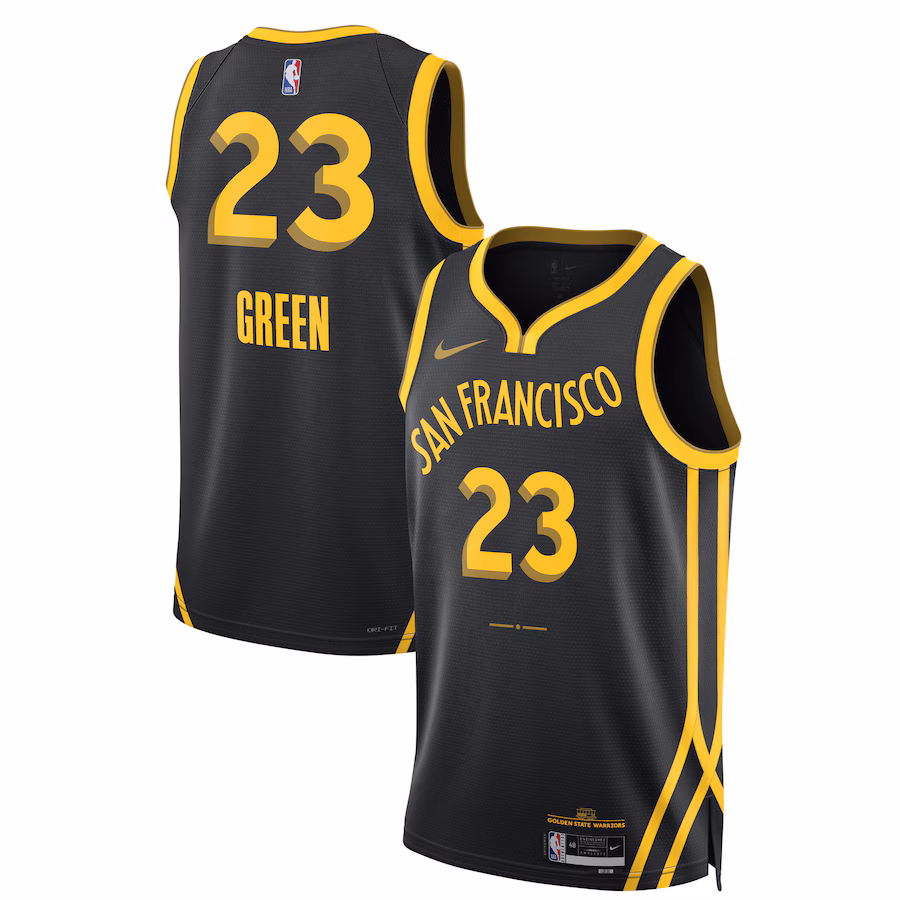 Unisex Golden State Warriors Draymond Green Nike Black 2023/24 Swingman Jersey - City Edition - myjerseyhub