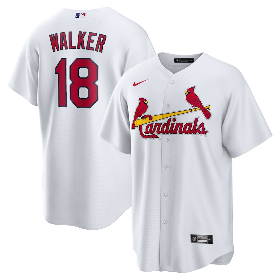 Men's St. Louis Cardinals Jordan Walker White Home Official Replica Player Jersey - myjerseyhub
