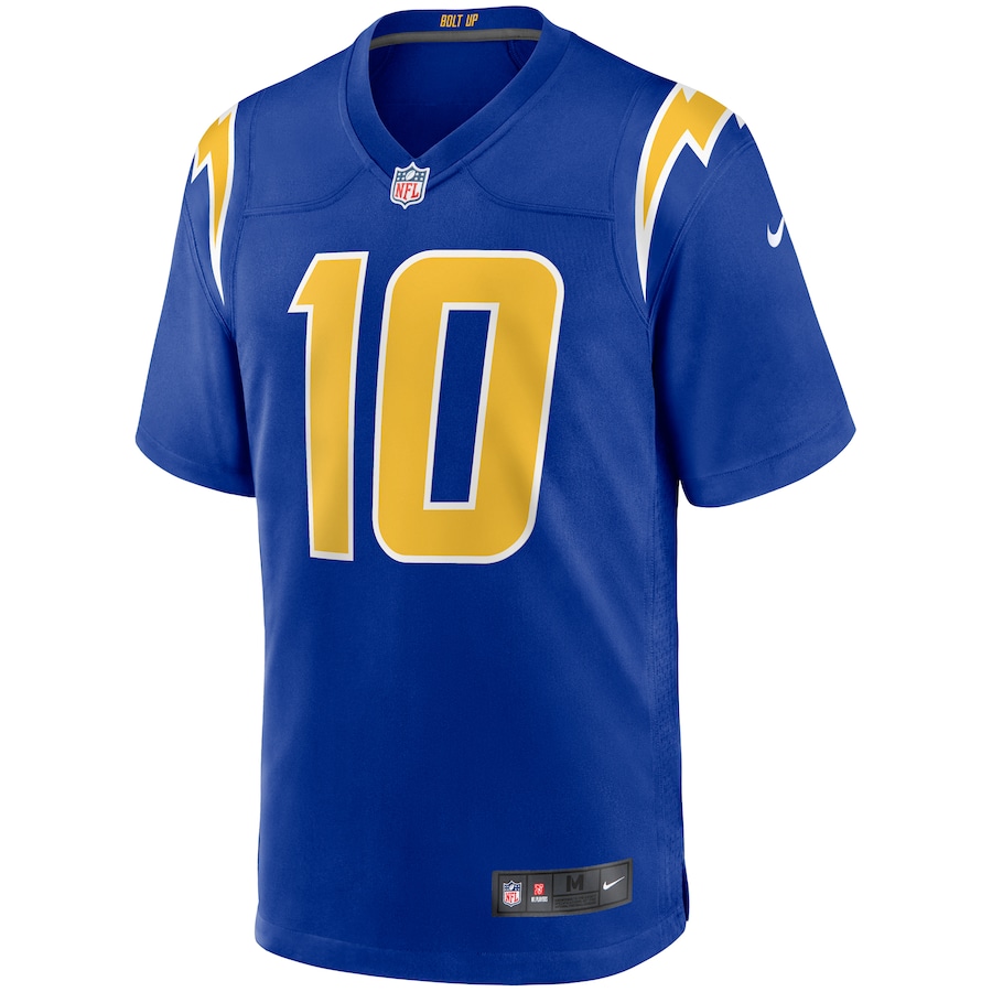 Mens Los Angeles Chargers Justin Herbert Royal 2nd Alternate Game Jersey - myjerseyhub