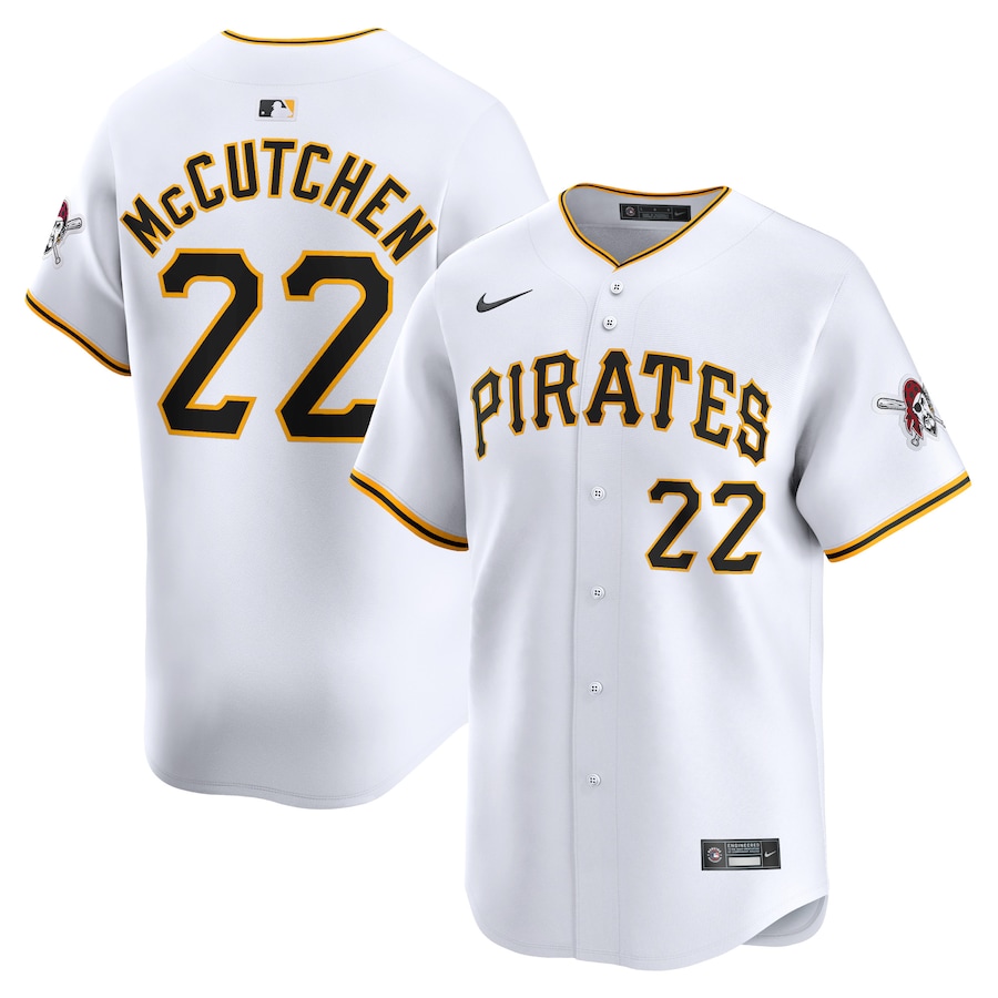 Men's Pittsburgh Pirates Andrew McCutchen White Home Limited Player Jersey - myjerseyhub