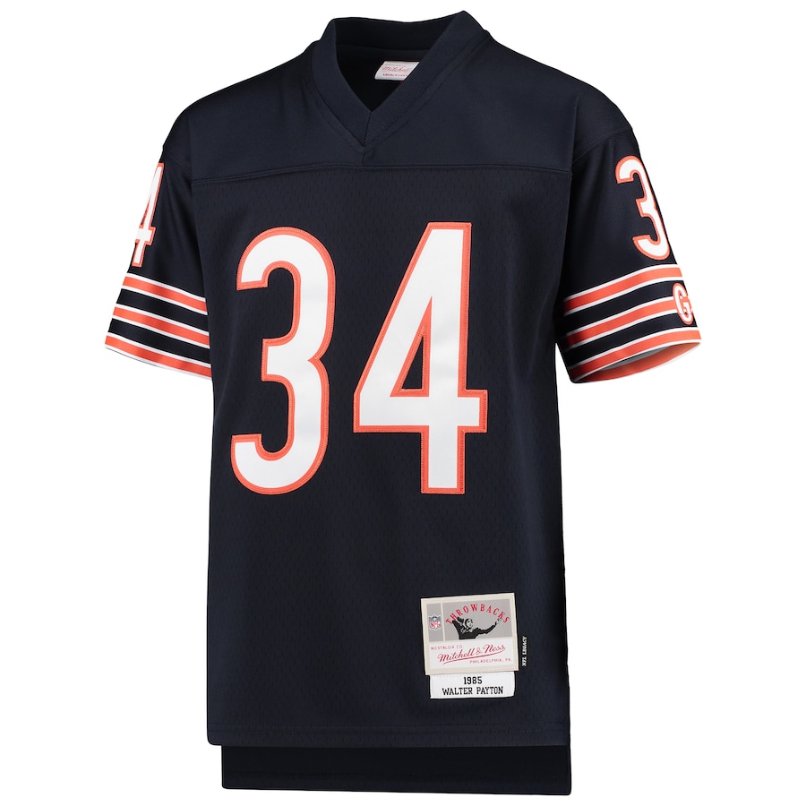 Youth Chicago Bears Walter Payton Navy 1985 Legacy Retired Player Jersey - myjerseyhub