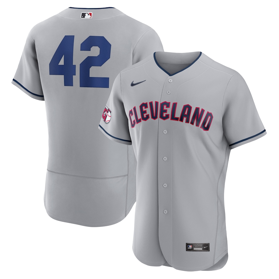 Youth Cleveland Guardians Nike Gray 2023 Jackie Robinson Day Authentic Jersey - myjerseyhub