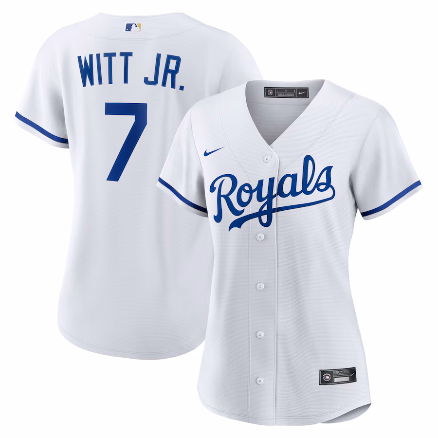 Youth Kansas City Royals Bobby Witt Jr. Nike White Home Replica Player Jersey - myjerseyhub