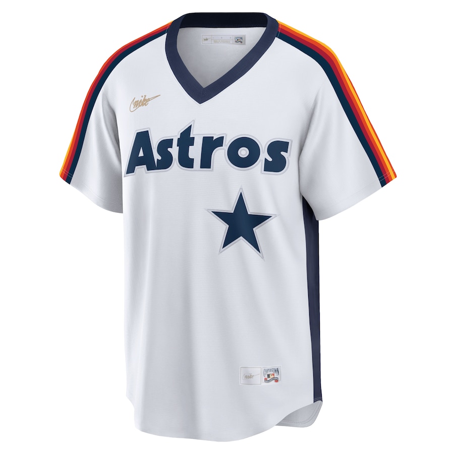 Men's Houston Astros Craig Biggio White Home Cooperstown Collection Logo Player Jersey - myjerseyhub