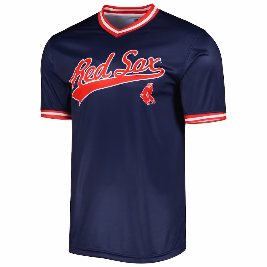Women's Boston Red Sox Stitches Navy Cooperstown Collection Team Jersey - myjerseyhub