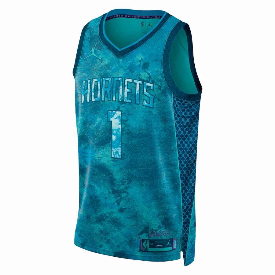 Unisex Charlotte Hornets LaMelo Ball Jordan Brand Teal Select Series Swingman Jersey - myjerseyhub