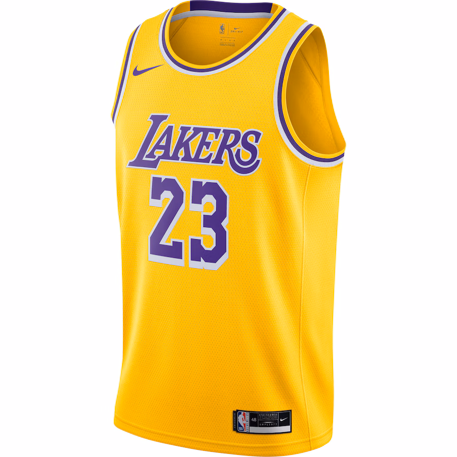 Men's Los Angeles Lakers LeBron James Nike Gold 2020/21 Swingman Jersey - Icon Edition - myjerseyhub