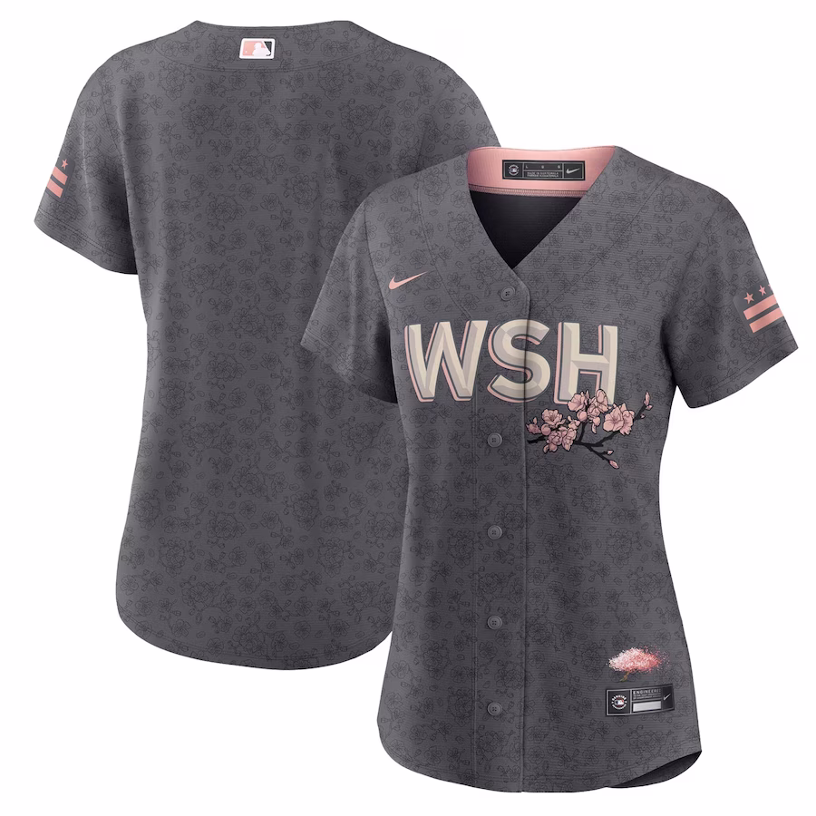 Women's Washington Nationals Nike Gray City Connect Replica Team Jersey - myjerseyhub