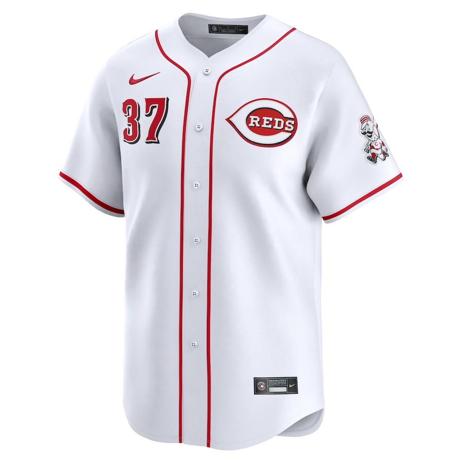 Men's Cincinnati Reds Tyler Stephenson White Home Limited Player Jersey - myjerseyhub