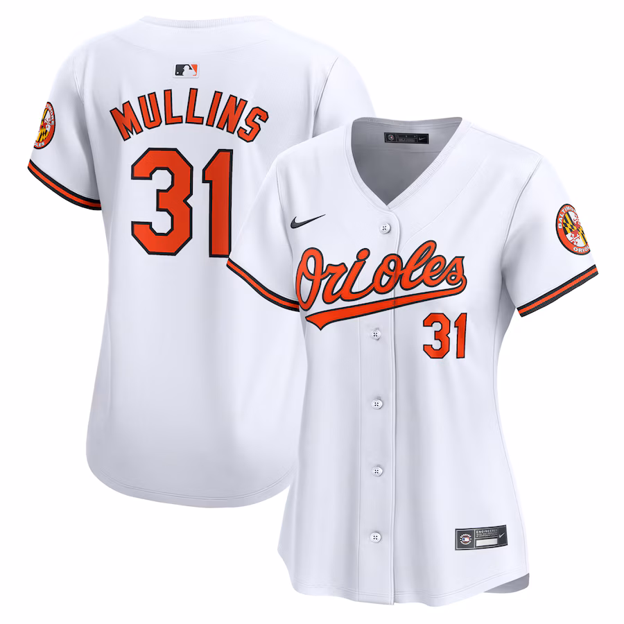 Women's Baltimore Orioles Cedric Mullins Nike White Home Limited Player Jersey - myjerseyhub