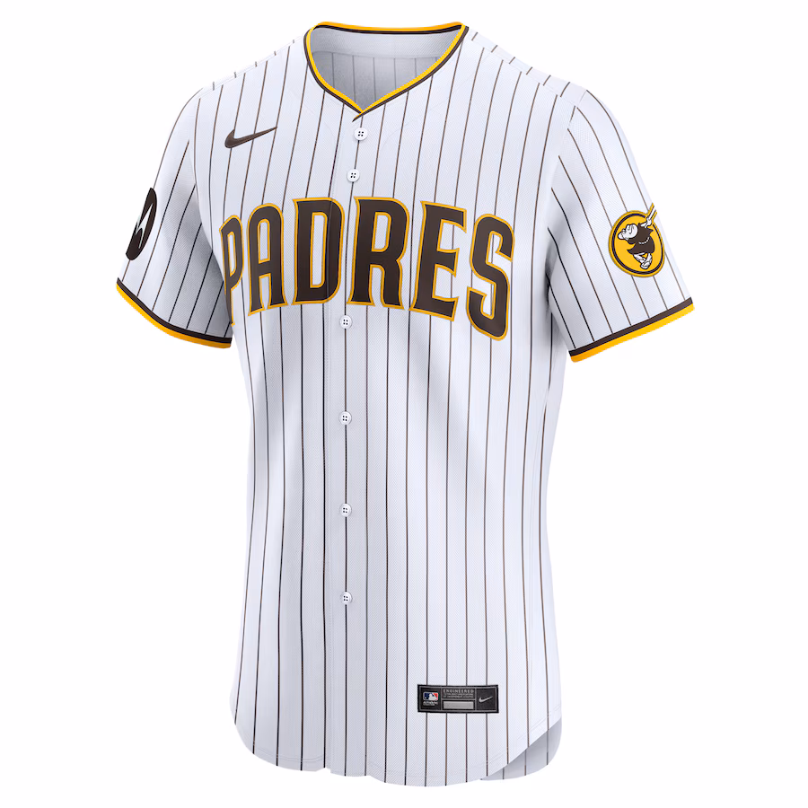 Men's San Diego Padres Nike White Home Elite Pick-A-Player Retired Roster Patch Jersey - myjerseyhub