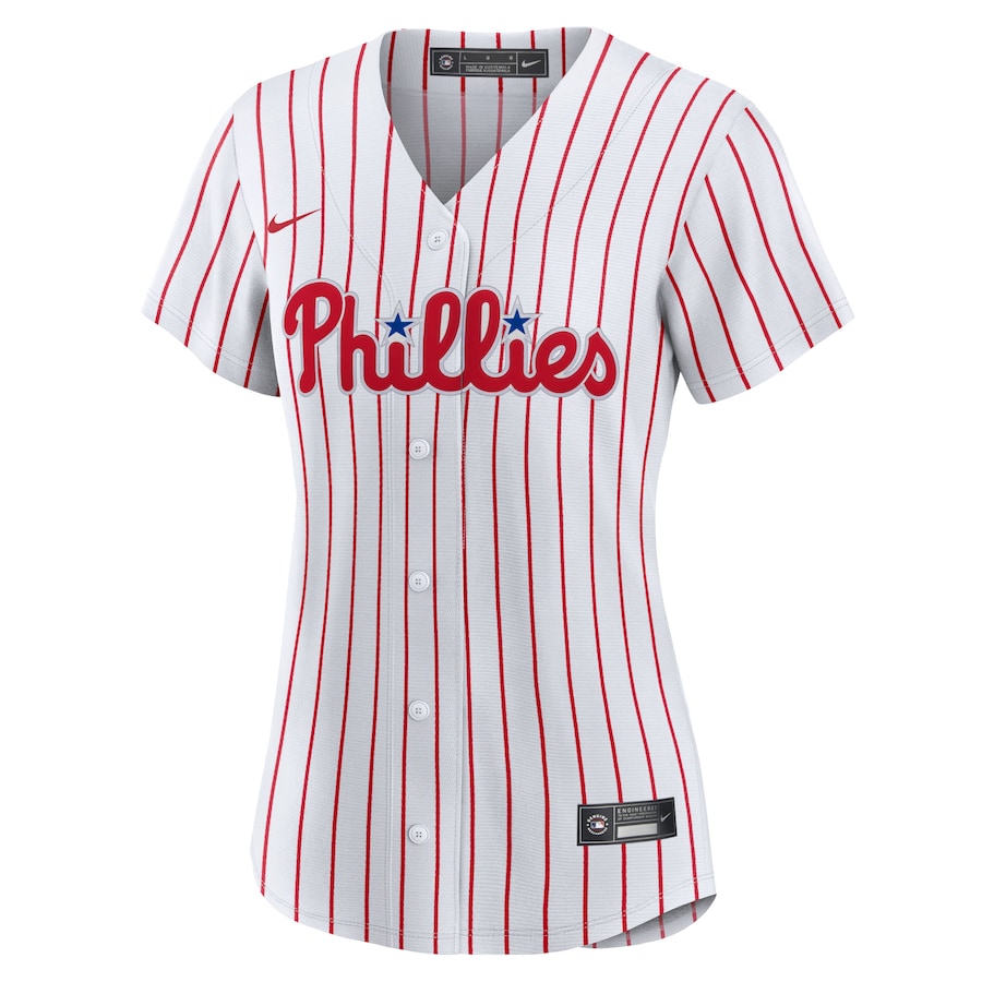 Women's Philadelphia Phillies Bryce Harper White Home Replica Player Jersey - myjerseyhub
